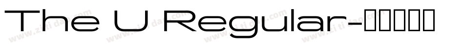 The U Regular字体转换